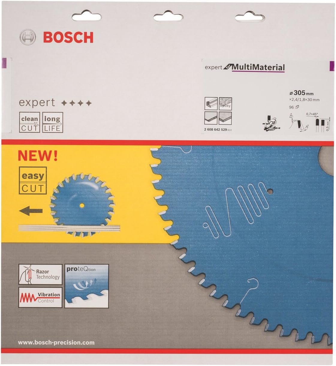 Bosch 260mm 80Tx30B Multi Material Circular Saw Blade (2608641204