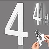 6 Inch Self-adhesive House Numbers, Modern Floating
