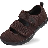 Besroad Womens Walking Shoes Wide Diabetic Shoes Adjustable Barefoot Casual Sneakers Breathable Zero Drop Arthritis Edema Sneakers Indoor Outdoor