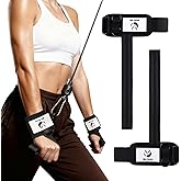 Slim Panda Weight Lifting Straps With Double Cuffed D Ring, Wrist Support for Men Women ,Heavy Duty Thick Comfortable Lifting