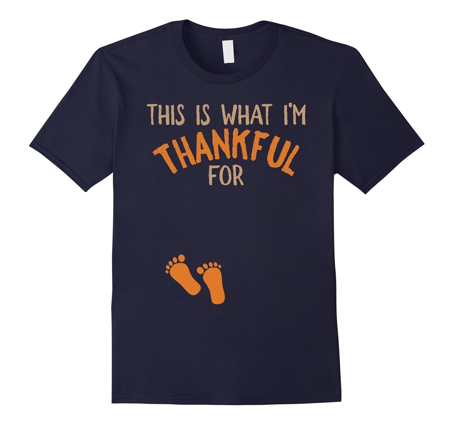 Cute Thanksgiving T-Shirt Thankful Pregnancy Announcement-ANZ