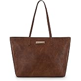 Montana West Medium Tote Bags for Women Shoulder Handbag with Zipper Lightweight Everyday Purse for Work, Travel, or Shopping