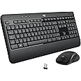 Logitech MK540 Advanced Wireless Keyboard and Mouse Combo for Windows, 2.4 GHz Unifying USB-Receiver, Multimedia Hotkeys, 3-Y