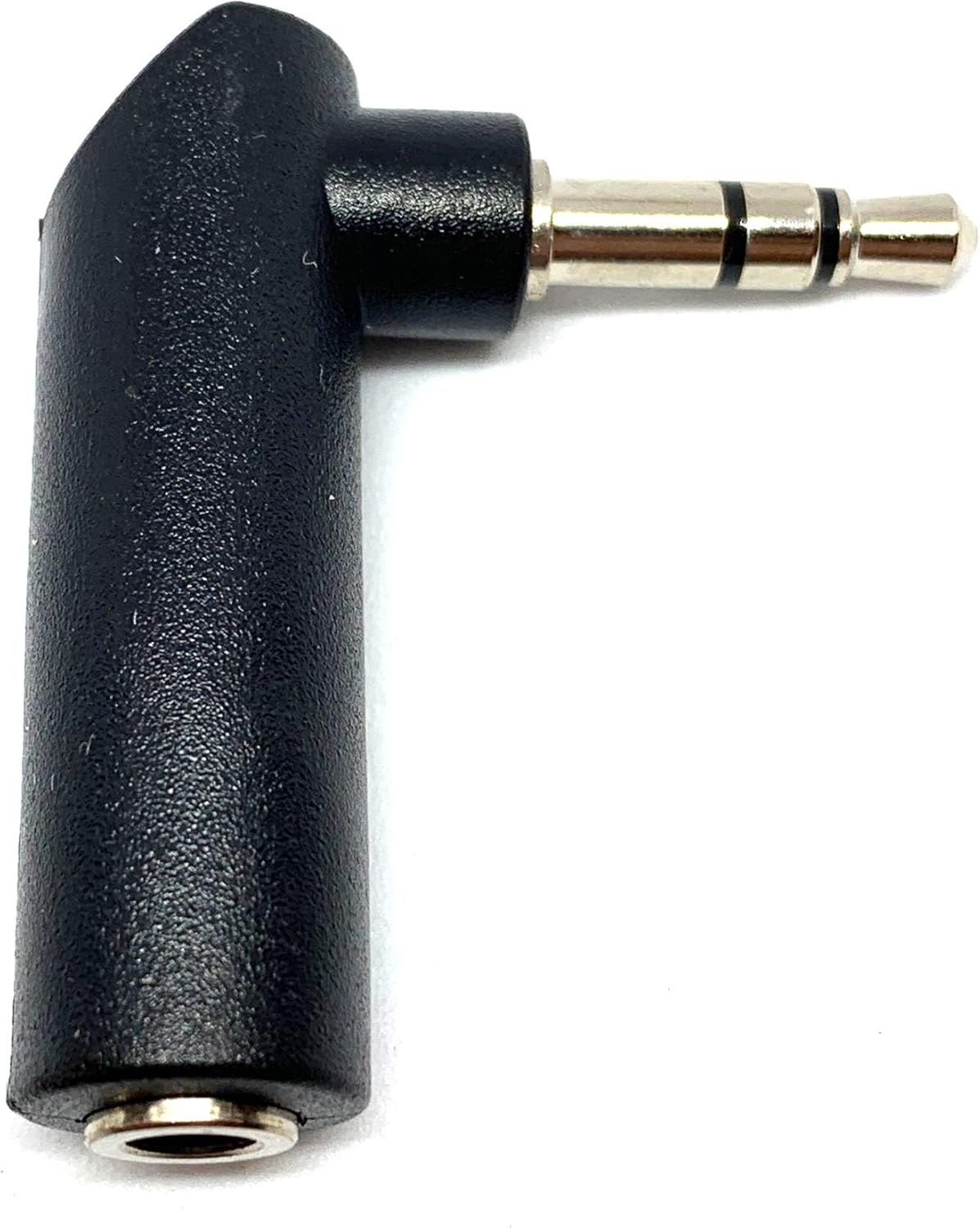 MainCore Right Angle 3.5mm Jack Socket to 3.5mm Male Stereo Adapter Plug 90 Degree Nickel Plated (1pcs), black - Image 3