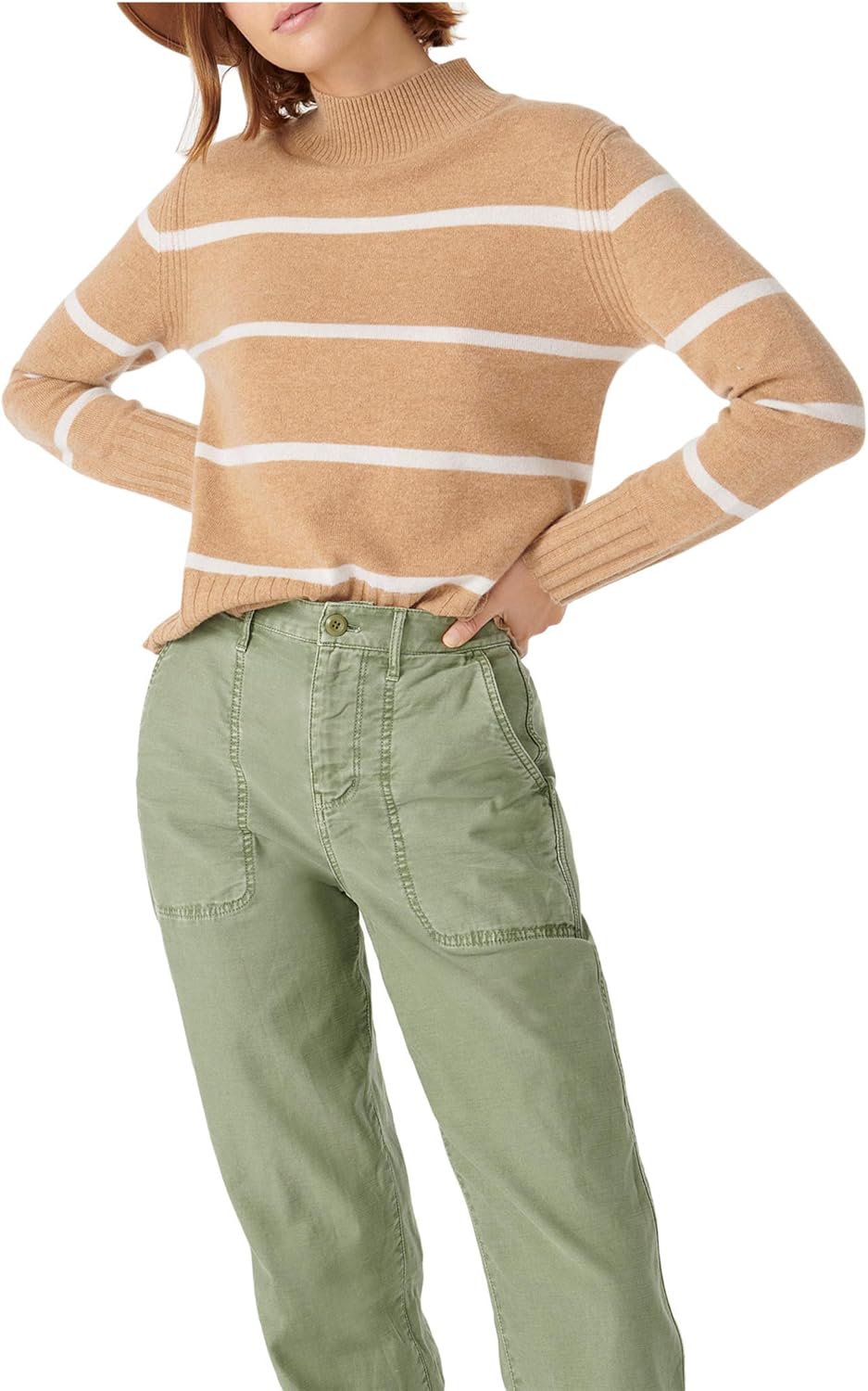 j crew cashmere mockneck sweater