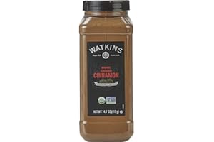 Watkins Gourmet Spice, Organic Ground Cinnamon, Bulk Food Service Size, 14.7 oz (Pack of 1)