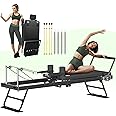 Pilates Reformer, Foldable Reformer Pilates Machine, Pilates Equipment for Home Women Use Gym Workout & Advanced and Beginners Users, Up to 400 lbs Weight Capacity Reformers