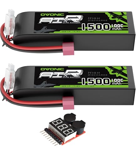 2s Lipo Battery 7.4V 1000mAh 80C With MiniTamiya Plug Lipo