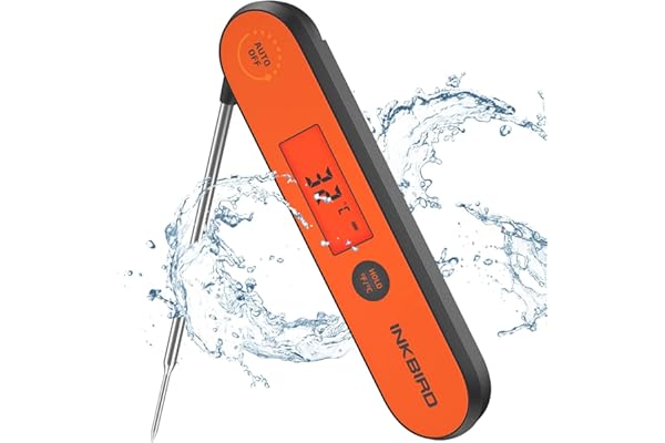 INKBIRD Instant Read Digital Meat Thermometer Waterproof Cooking Candy Thermometer with Rechargeable Calibration Magnet Backl
