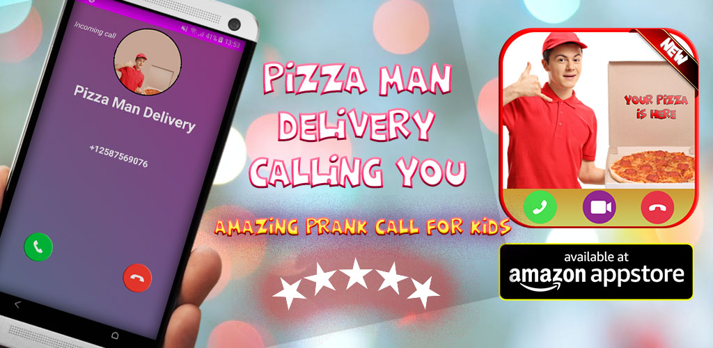 Amazon Com Incoming Fake Call From Pizza Delivery Fake Phone Game Call And Fake Text Messages Id Pro 2020 Prank Apps Games