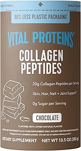 Vital Proteins Collagen Peptides Powder - Chocolate Powder for Hair, Nail, Skin, Bone & Joint Health, 13.5oz
