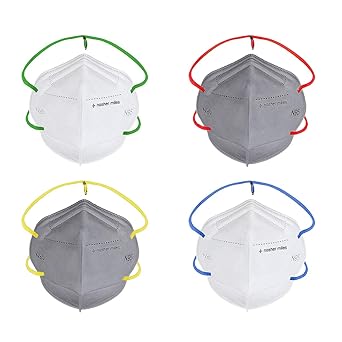 Nasher Miles N95 5 layer Color Face Mask, Reusable, Washable, Head Strapped, SITRA/CE