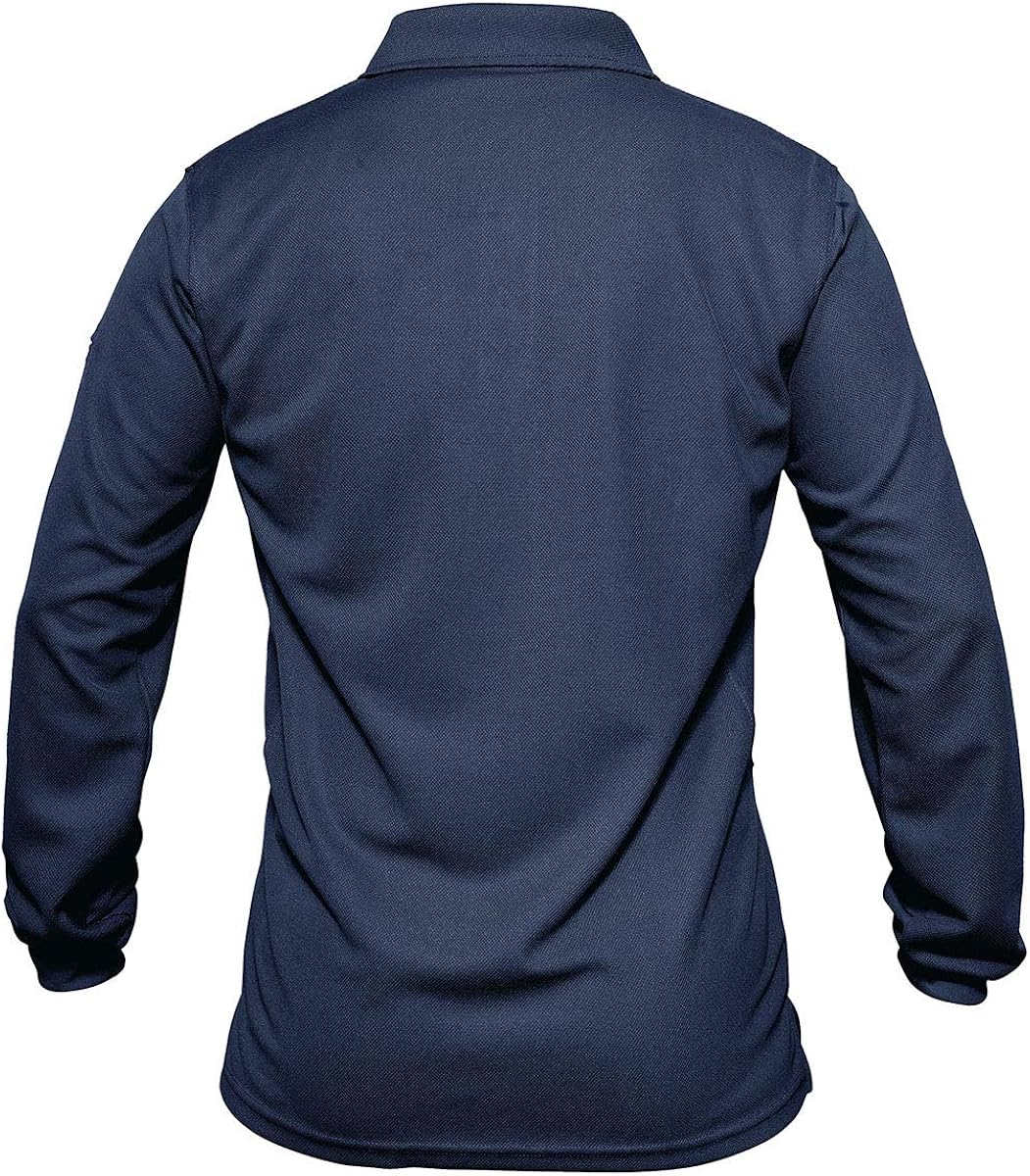 BIYLACLESEN Men's Jersey Golf Polo Shirts Outdoor Pique Performance Tactical Military Long Sleeve Shirts: Clothing