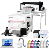 InkSonic A4 XP600 DTF Printer: Shaker &amp; Dryer, Fume Extractor, Laptop | Built around the 8.5" L8 printer, this bundle automates curing and fume extraction while the laptop simplifies setup.