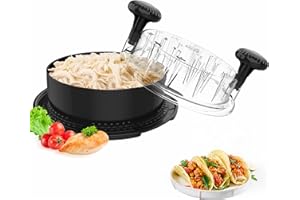 EOAOD Chicken Shredder, Small Chicken Breast Shredder Tool Twist, Visible Meat Shredder Machine with Widened Anti Slip Mat Fix, Chicken Grinder Suitable for Pork, Beef, Chicken, Dishwasher Washable