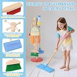 Dreamon 11-Piece Kids Cleaning Set Real Working Vacuum Broom Mop Duster Toy view 5