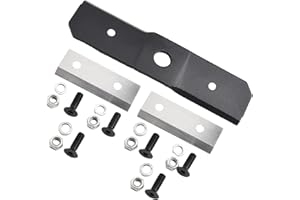 Shredder Blade and Chipper Blade Kit for Troy-Bilt, Replaces 742-04050, 742-0544, 942-0544, Includes Fasteners for Wood Chipp