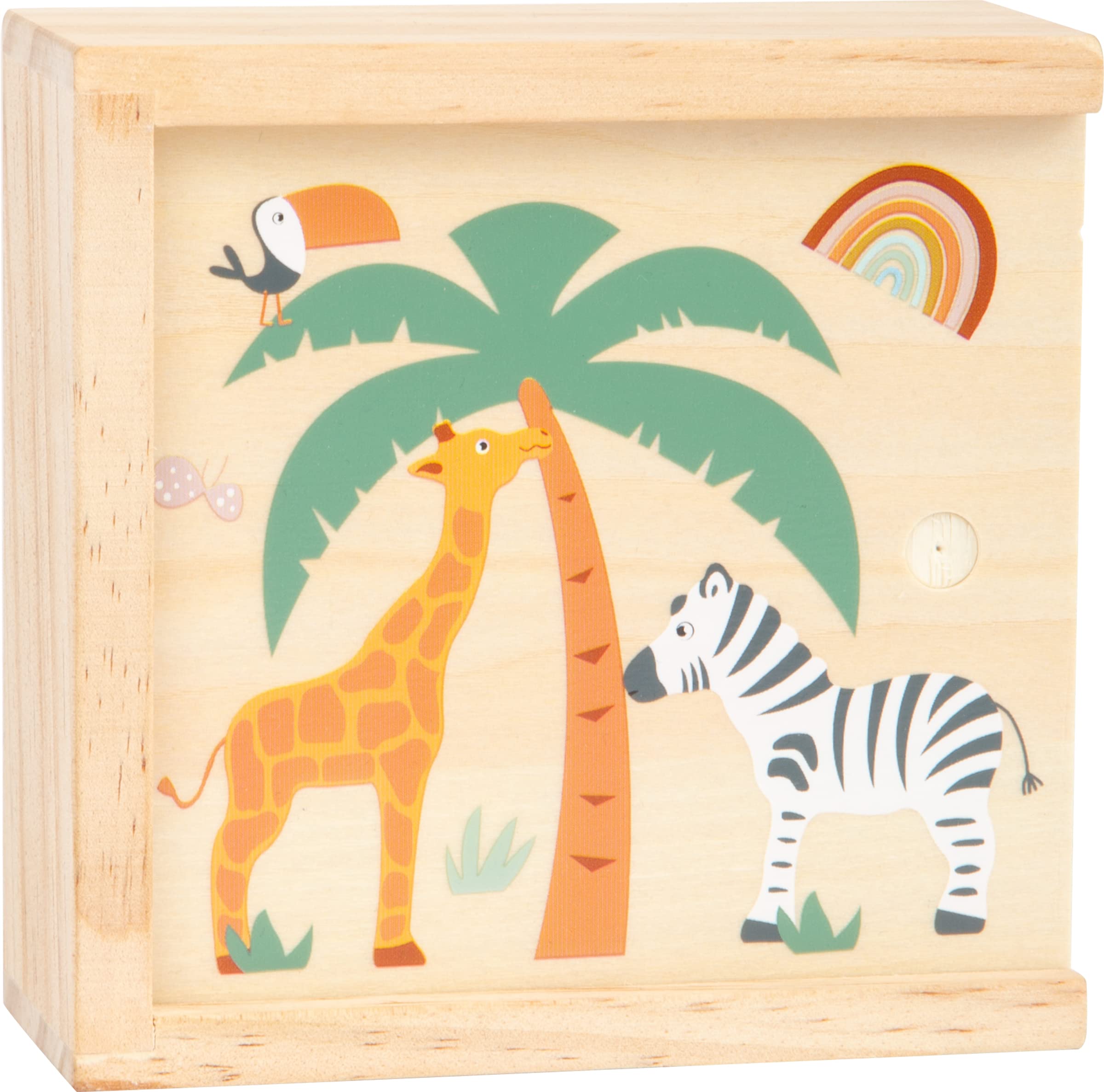 small foot 11696 Memory "Safari", made of wood w/animal motifs in trendy colours, w/ 28 Memory cards, for ages 3+ years