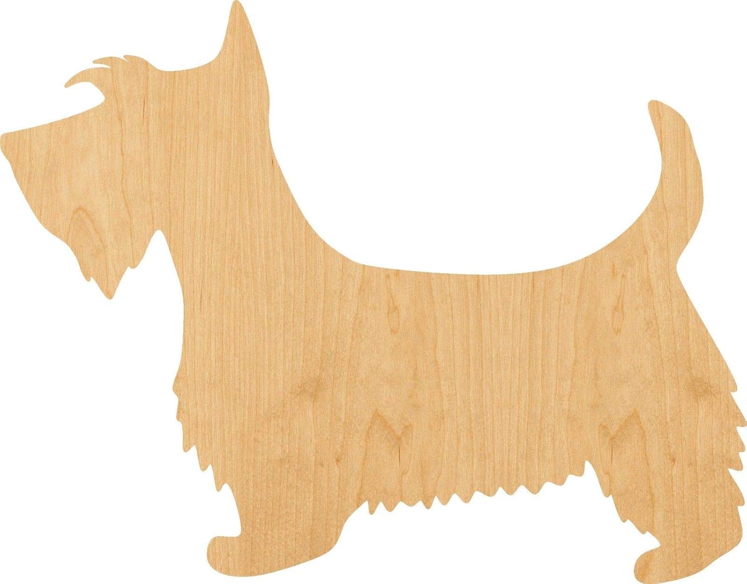 Woodcraft Scottie Dog Laser Cut Out Wood Shape(Thickness 1