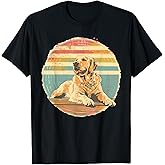 Golden Retriever Distressed Retro Sun Dog Lover T-Shirt