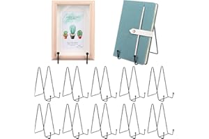 10 Pack 8 inch Plate Stands for Display Iron Plate Holders Easel Display Stand Metal Wire Frame Holder for Decorative Plate D