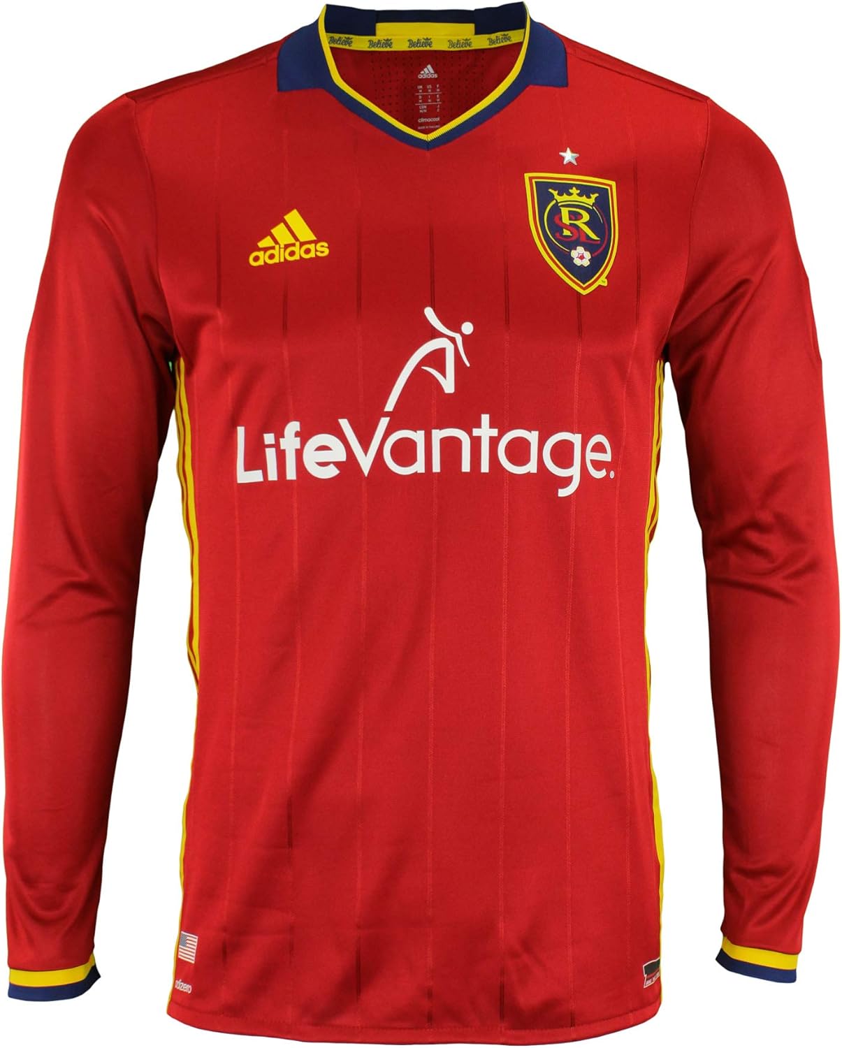 adidas Men's MLS Cllimacool Authentic Long Sleeve Jersey, Multiple Teams