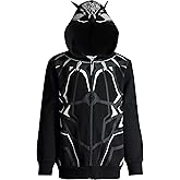 Marvel Avengers Black Panther Cosplay Fleece Zip Up Pullover Hoodie Toddler to Little Kid