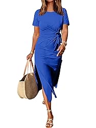 ANRABESS Women's 2025 Summer Maxi Tshirt Dress