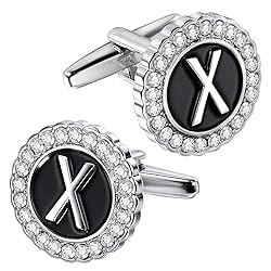 HAWSON A-Z Initial Cufflinks for Men and Women with
