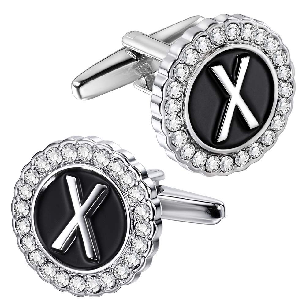 HAWSON A-Z Initial Cufflinks for Men and Women with