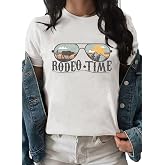 Wild Soul T-Shirt Women Vintage Western Bleached Tee Tops Boho Cow Skull Rodeo Shirt Western Cowgirls Casual Shirt Tops