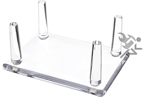 OnFireGuy 3.4" Four-Peg Display Stands Holder for Hunting Decoys, Minerals, & Fossils, 6 Pack