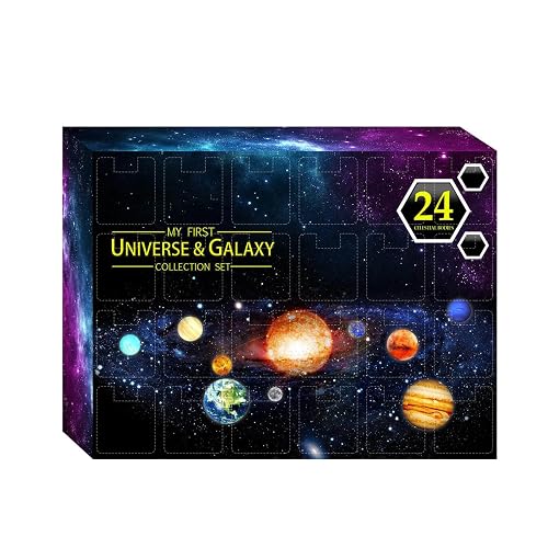 Stylebest 24 Days Countdown Advent Calendar,Countdown Educational Gift,Universe Galaxy Gift Box,Christmas for Kids Teens Girls and Boys