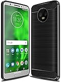 Moto G6 Case, Moto G (6th Generation) Case, Suensan TPU Shock Absorption Technology Raised Bezels Protective Case Cover for Motorola Moto G6 5.7 Inch (Black)