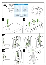 Roca Simple Single Volume Flush Mechanism 4 Buttons Universal Valve view 4