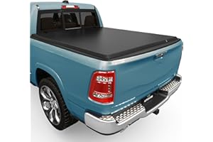 AUTOSAVER88 Soft Roll Up Truck Bed Tonneau Cover Compatible with Dodge Ram 1500 (Classic ONLY) 2002-2024, Fit for Dodge Ram 2500 3500 2003-2025, 6.4ft Bed w/o Ram Box