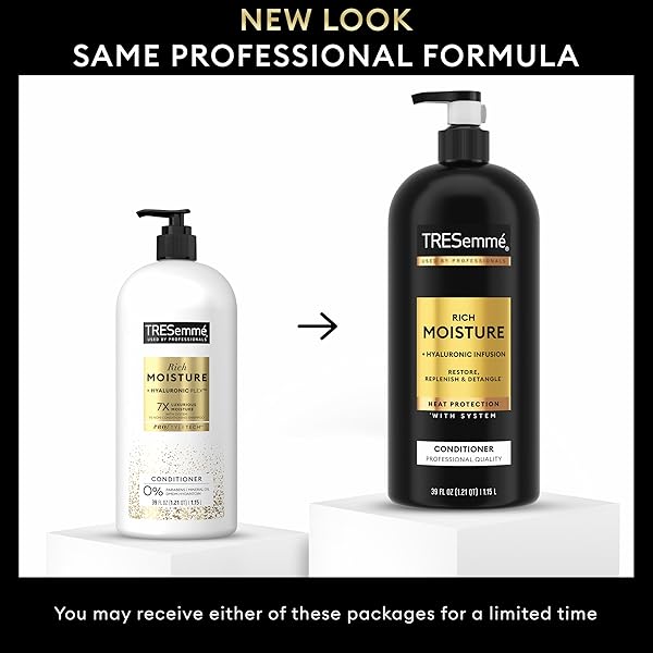 TRESEMMÉ RICH MOISTURE MOISTURIZING CONDITIONER WITH PUMP FOR DRY HAIR FORMULATED WITH PRO STYLE TECHNOLOGY 39 FL OZ