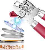 Wellehomi Can Opener Manual Heavy Duty Stainless Steel with Magnet Two view 3