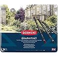 Derwent Graphitint Pencils Tin, Set of 24, Great for Holiday Gifts, Unique Blend of Graphite and Color, Watersoluble, Ideal f