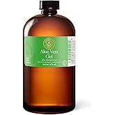 Aromatics International Aloe Vera Gel 16fl-oz – Organic Cold-Pressed, Pure Moisturizing Gel for Skin, Hydrating & Soothing, Natural Skincare Solution