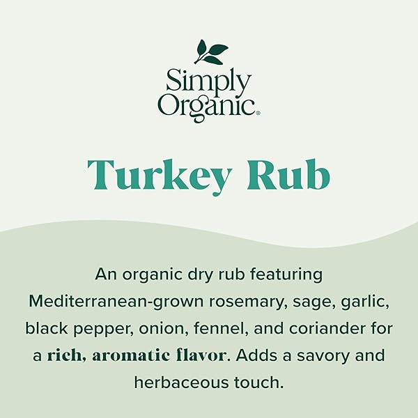 SIMPLY ORGANIC TURKEY RUB, CERTIFIED ORGANIC | 2.43 OZ