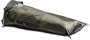 Aqua Quest Hideaway Bivy Stealth Compact Single-Pole Hooped Tent Waterproof Breathable with Mosquito Bug Net Mesh for Hunting, Hiking, Camping - Olive Drab