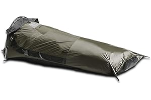 AquaQuest Hideaway Bivy Stealth Compact Single-Pole Waterproof Breathable with Mosquito Bug Net Mesh for Hunting, Hiking, Camping - Olive Drab