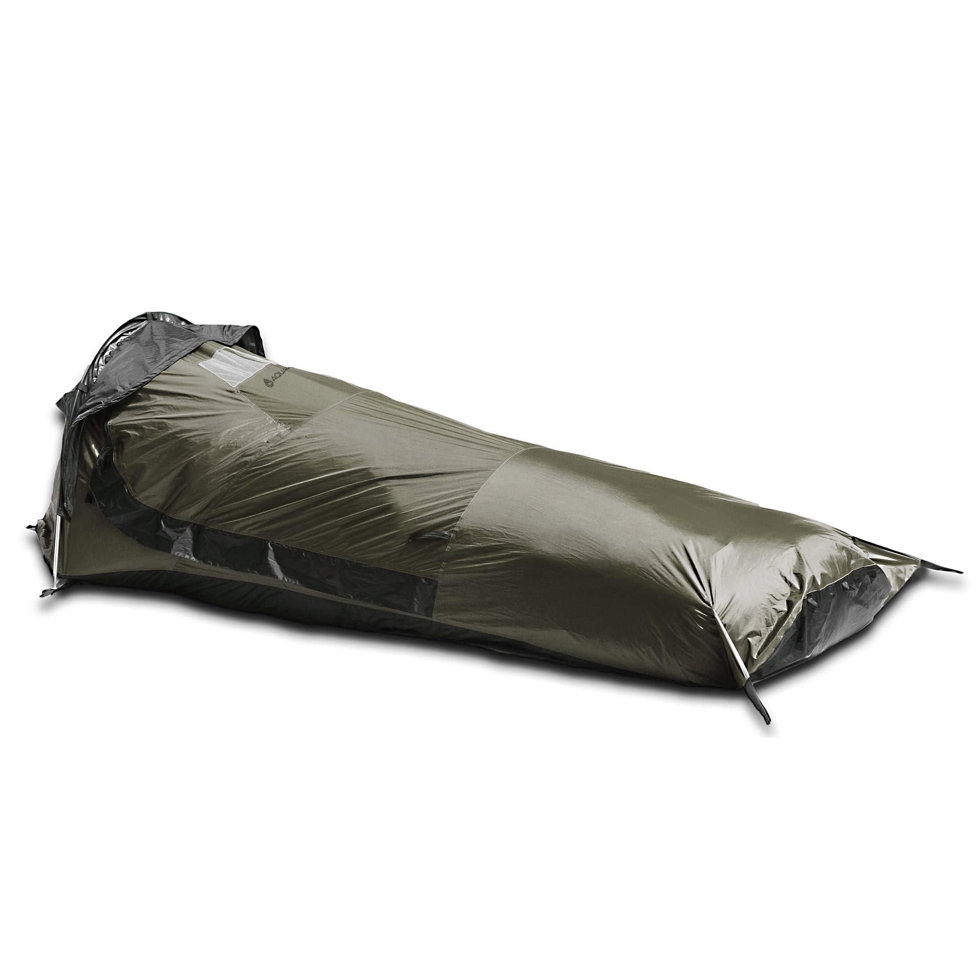 Aqua Quest Hideaway Bivy Stealth Compact Single-Pole Hooped Tent Waterproof Breathable with Mosquito Bug Net Mesh for Hunting, Hiking, Camping