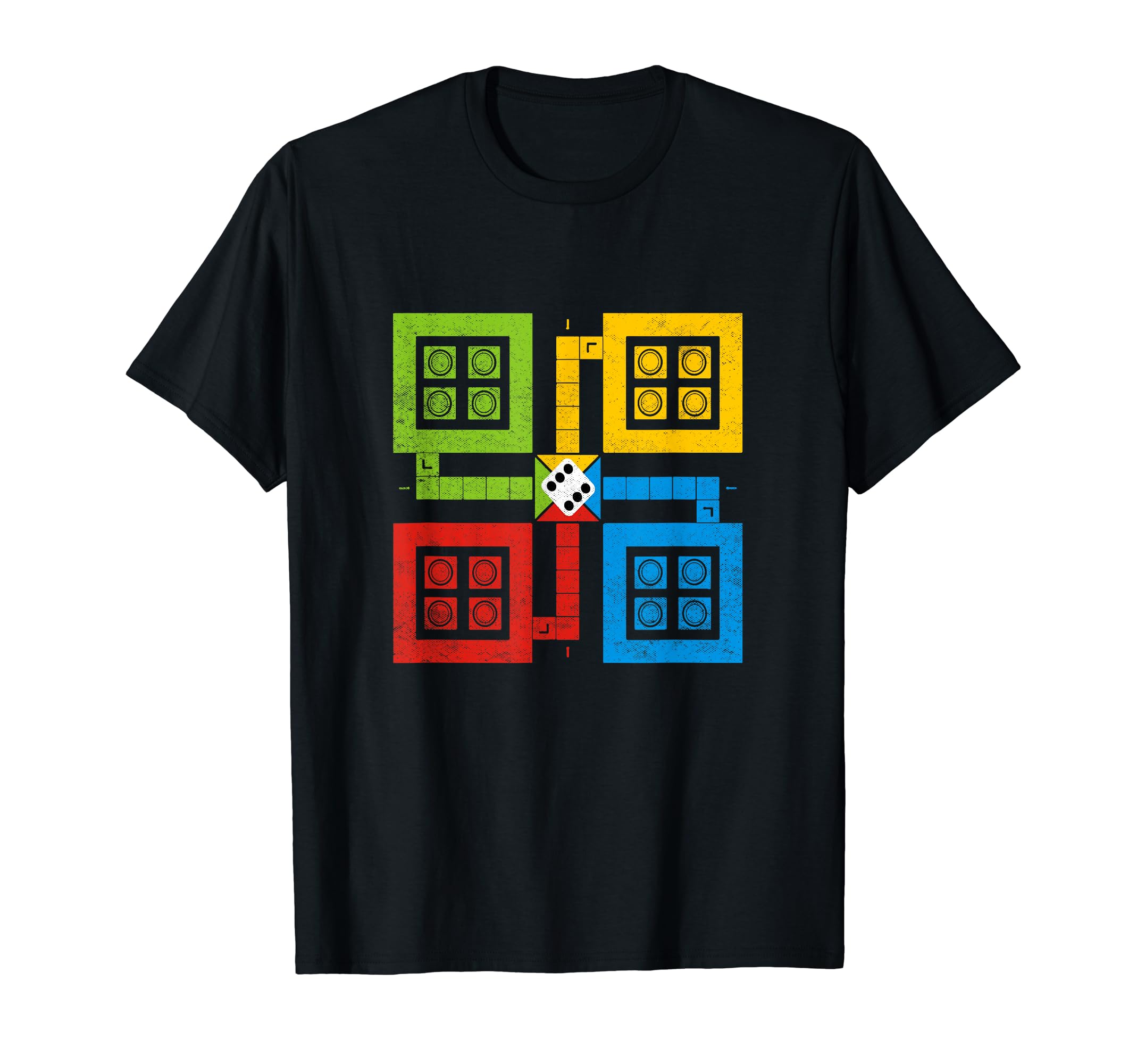 Retro Vintage Ludo Game T-shirt. Classic Game Costume T-Shirt