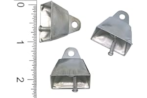 ACI PARTY AND SPIRIT ACCESSORIES Cowbells 1" (3 PC PKG.) (Silver)