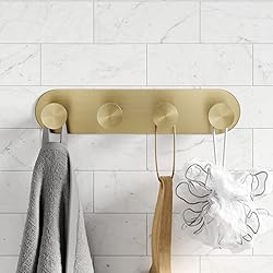 KRAUS Elie Bathroom Robe and Towel Rack with 4