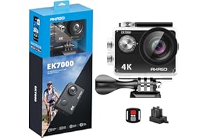 AKASO EK7000 Action Camera 4K 20MP Sport Camera Waterproof 98ft DV Camcorder Ultra HD 170 Degree Wide Angle Remote Control Wi