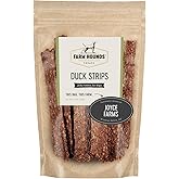 Farm Hounds - Duck Strips - Premium Natural Jerky for Dogs - Made from 100% Humanely Raised Duck - Break-to-Size - Great for Training & Treats - No Added Fillers - Made in USA - 4.5 oz - 1 Pack