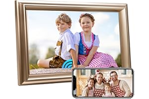 CANUPDOG WiFi Digital Picture Frame 10.1Inch IPS 1280x800HD Cloud Smart Digital Photo Frame,16GB Storage, Wall Mountable, Auto-Rotate, Share Photos via App, Send Photos from Anywhere